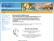 Tablet Screenshot of kneipp-lv-bayern.de